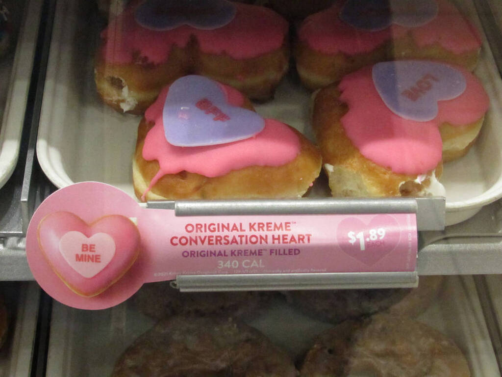 Original Kreme Conversation Heart donut 1