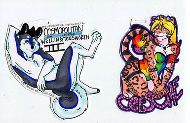Cosmo and Ocesome FULL BODY badges!