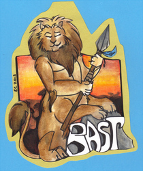 Bast - doodle badge
