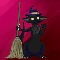 Spoopy Challenge Day 8: Broomstick