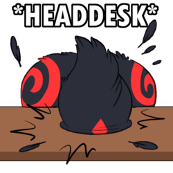 Caw Headdesk