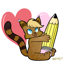 Pencil kitty-g