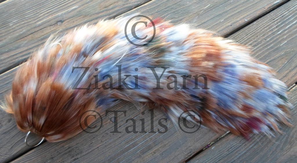 Brown Blue Mottled Yarn Tail (SOLD)