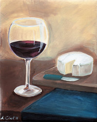 brie and merlot