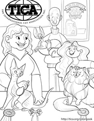 TICA Cat Coloring Book Page 3