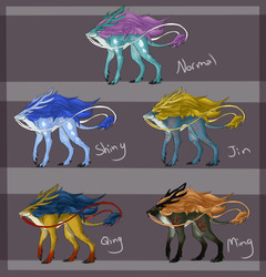 suicune variants
