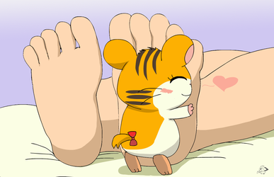 Sandy Foot Massaging