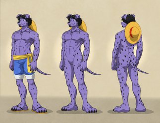 Straw Hat Fido Reference Sheet by WFA