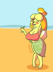 Isabelle had too much "vacation juice"