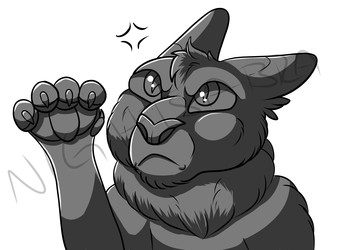 PWYW Angry Cat Lineart
