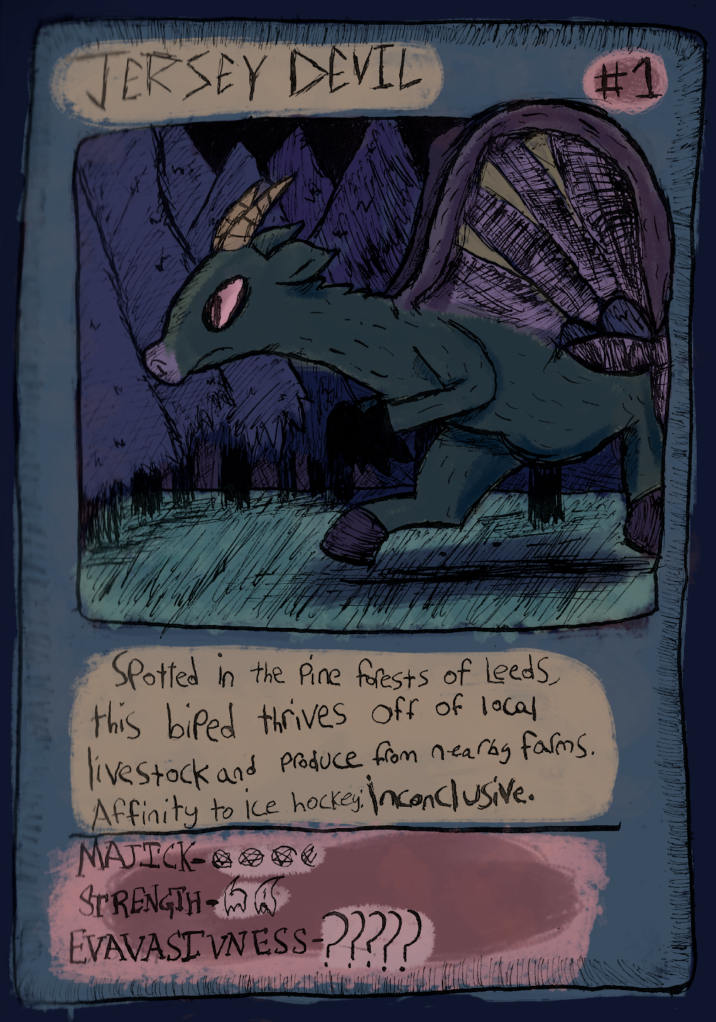 Collect-A-Cryptid #1: Jersey Devil