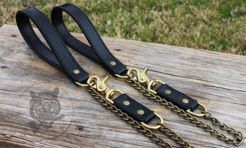 BCDC Leather & Metal Leashes