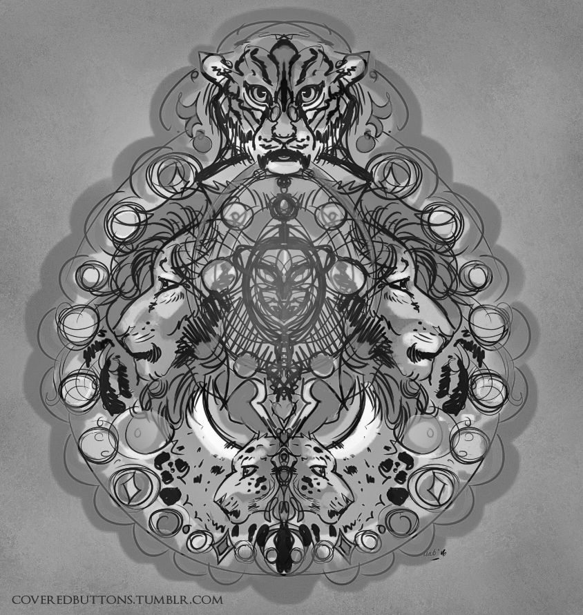 Symmetry - monochrome