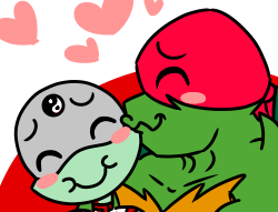ROTTMNT: Chibi Turtle Kisses