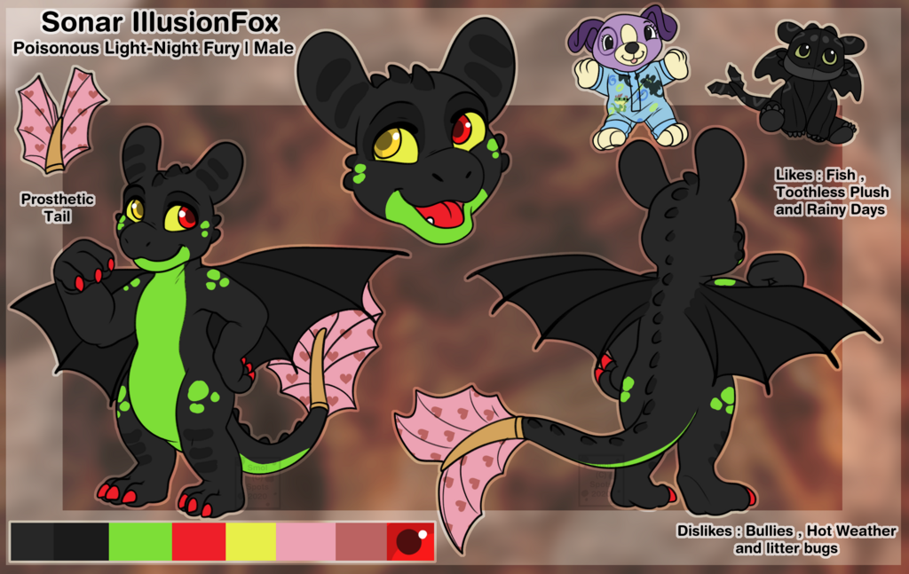 Sonar Fury Form Reference Sheet - By Smol-Spots