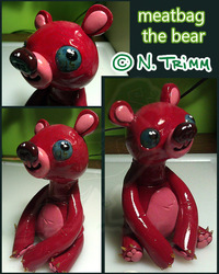 OOAK Bear Sculpture - Meatbag