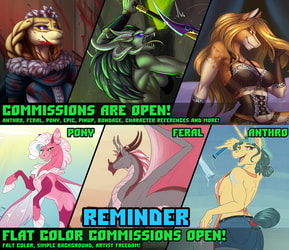 Commissions are OPEN! REMINDER