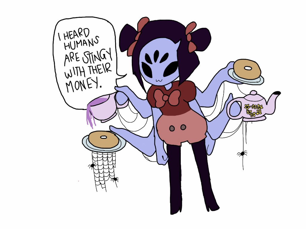 Tea time with Muffet.