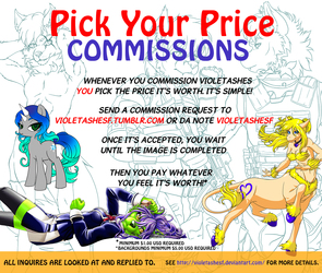 Pick Your Price Commissions!