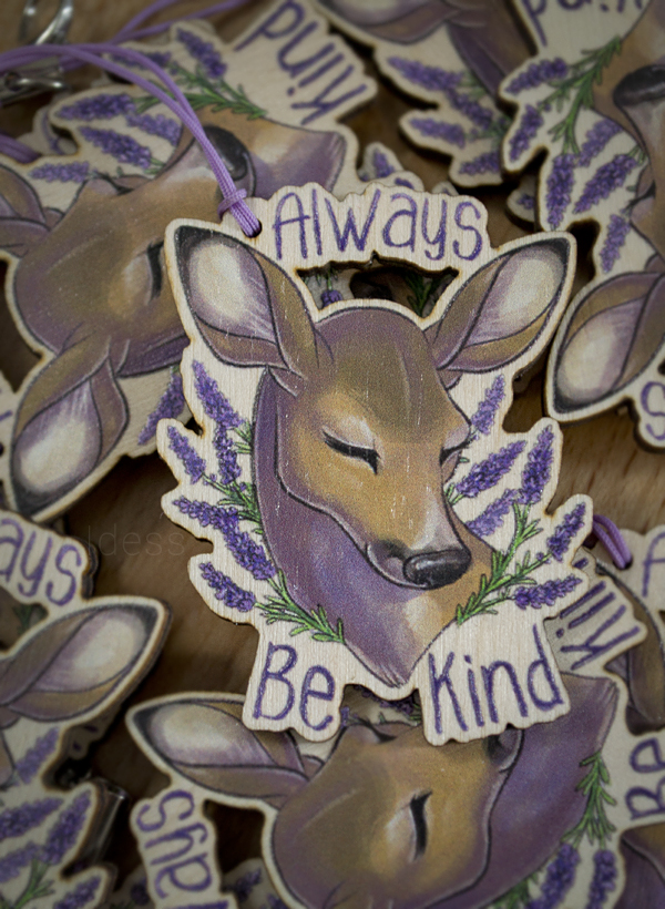 Be Kind Wooden Charms