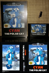Cyan the Polar Cat [cartridge badge]