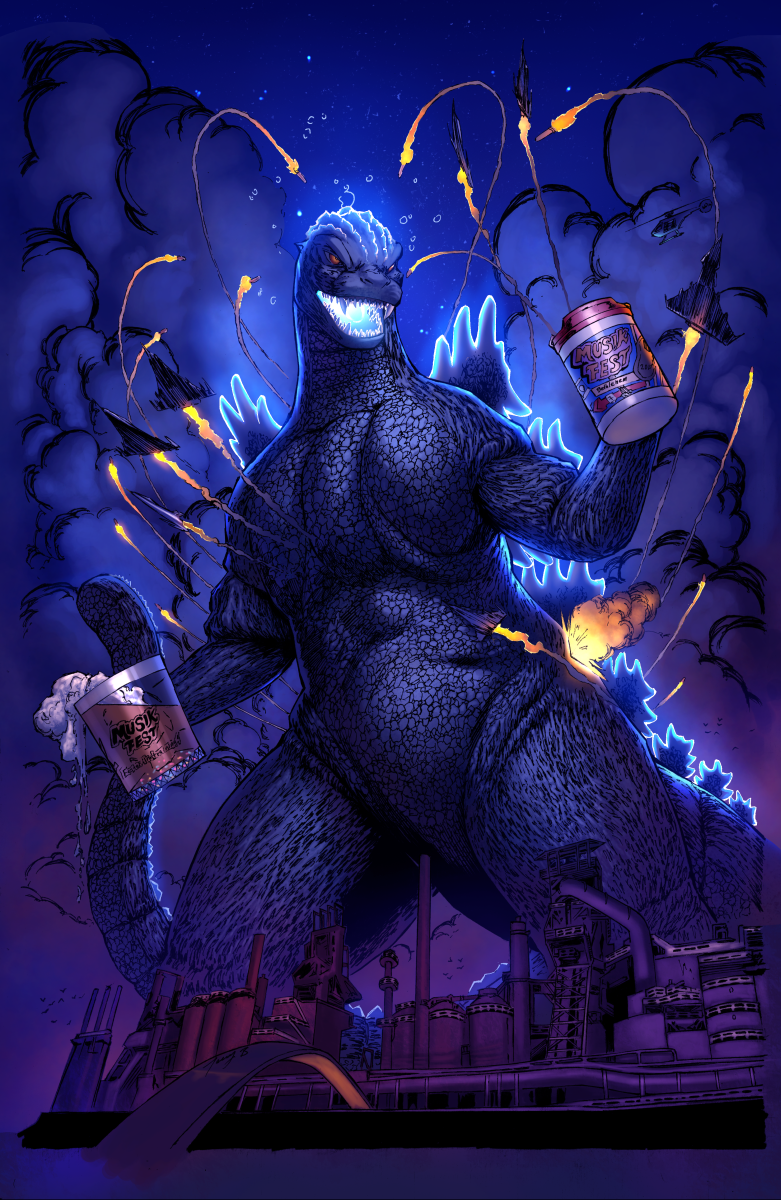 Most recent image: Godzilla visits MusikFest -- by Angel27