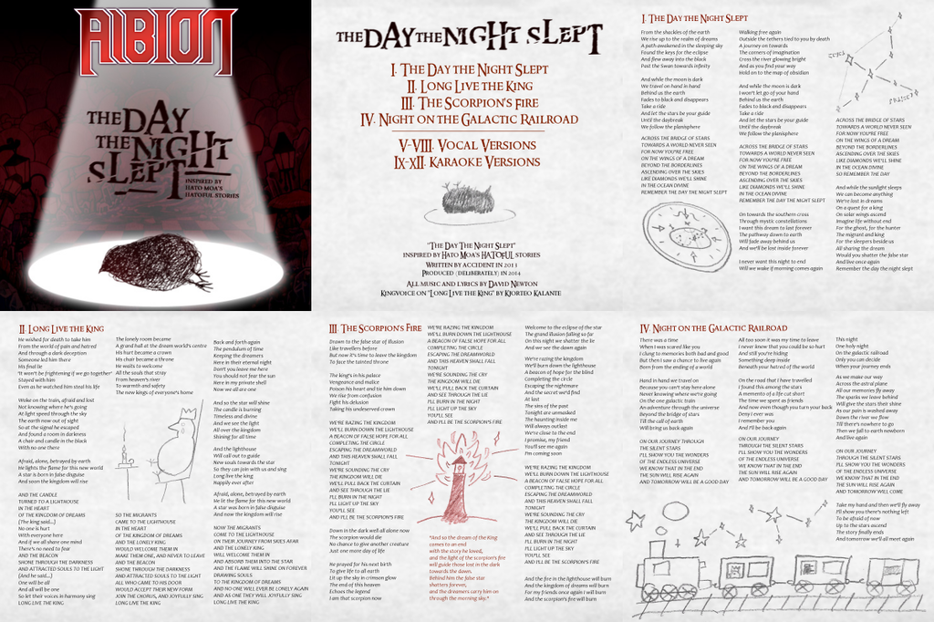 The Day the Night Slept - Booklet