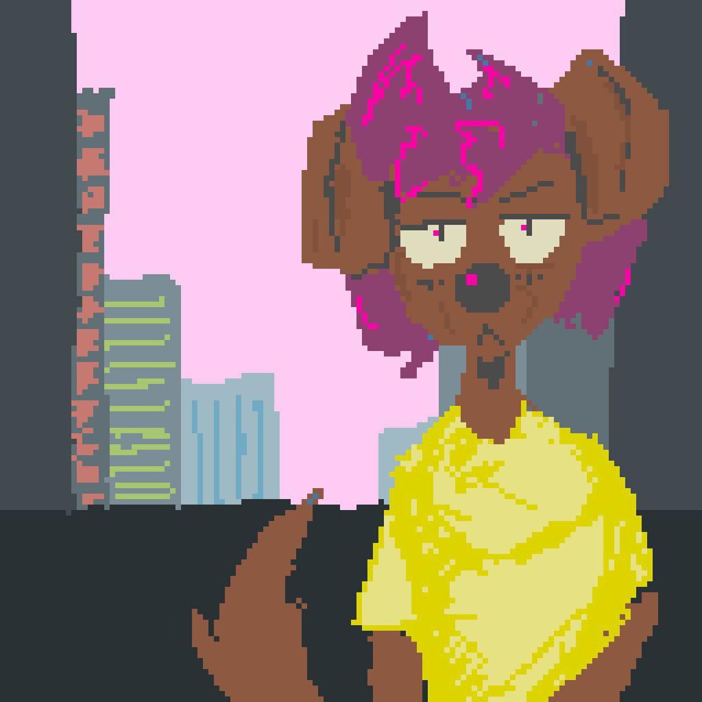 Pixel Art : City Dog