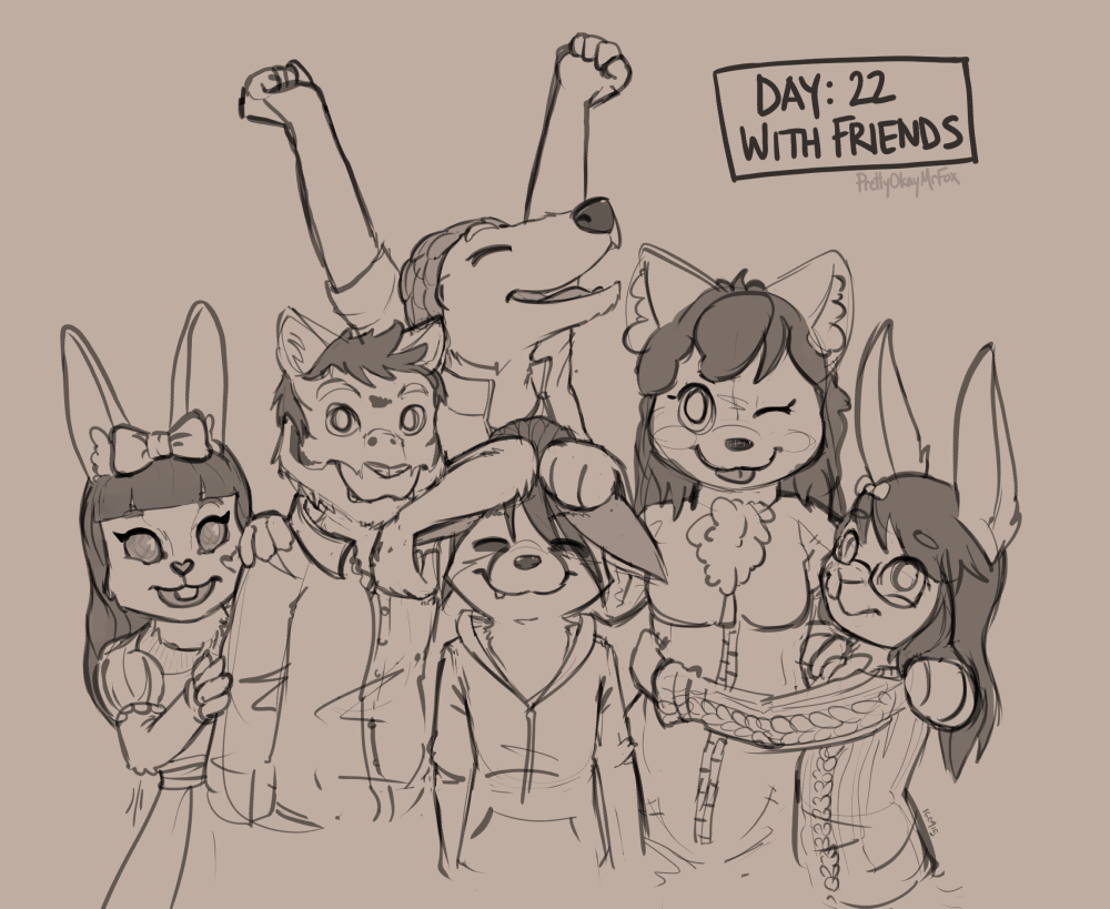 30 Day OC Challenge - Day 22: With friends