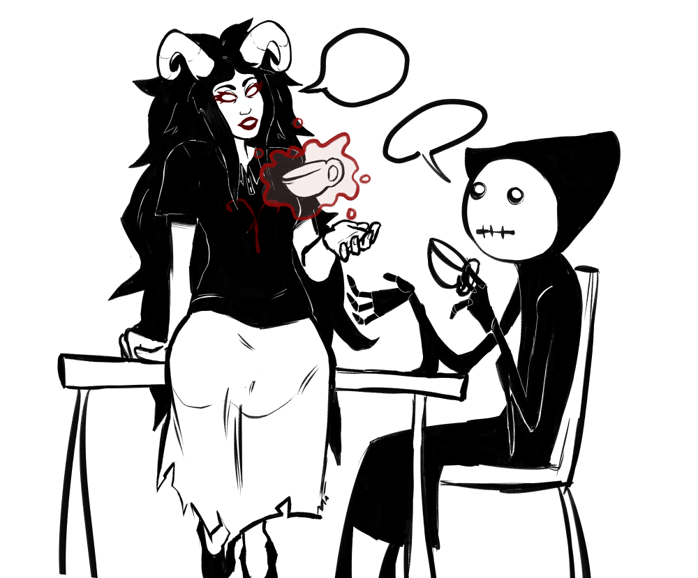 Most recent image: aradia and death