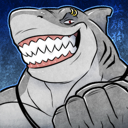 Shark grin