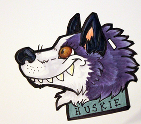 Huskie Monster Badge