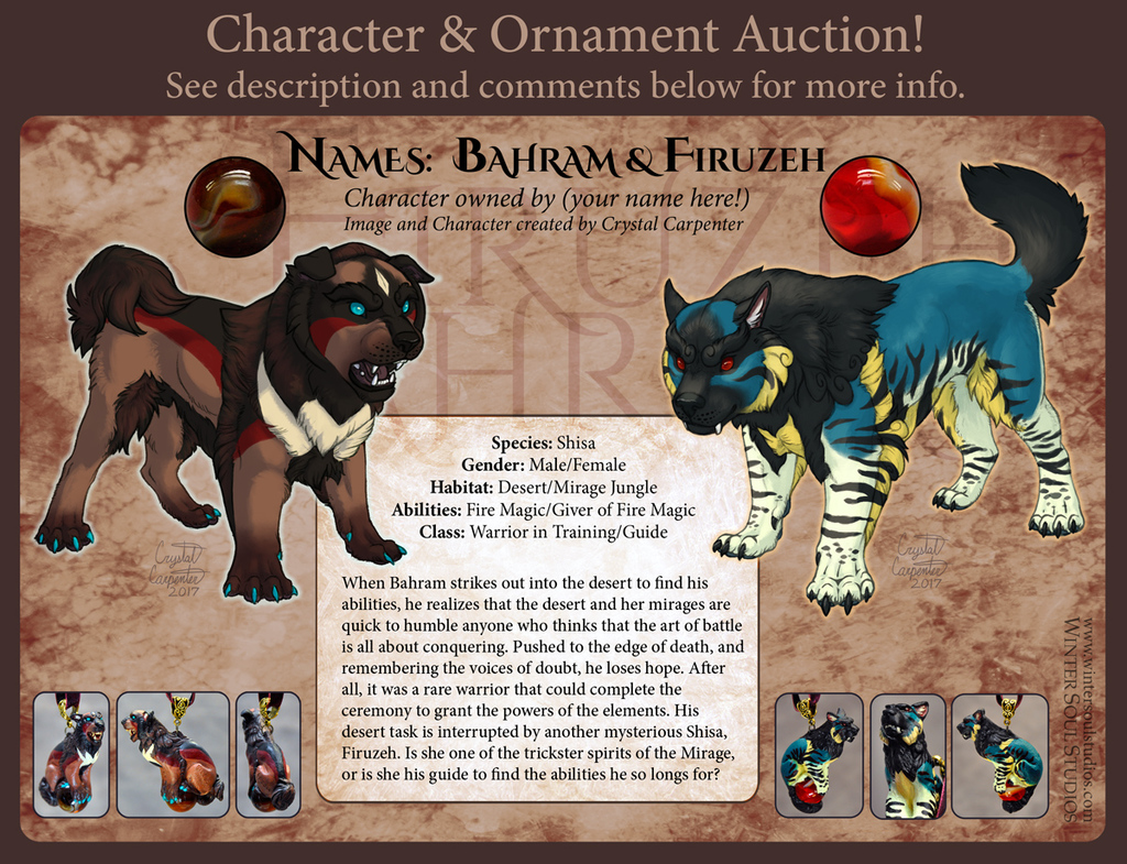 Character Auction - Bahram and Firuzeh - Closed