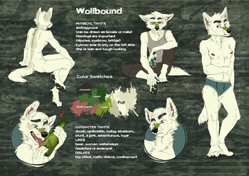 Wolfbound ref sheet commission