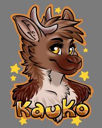 Reindeer Kauko badge by Lumaberry