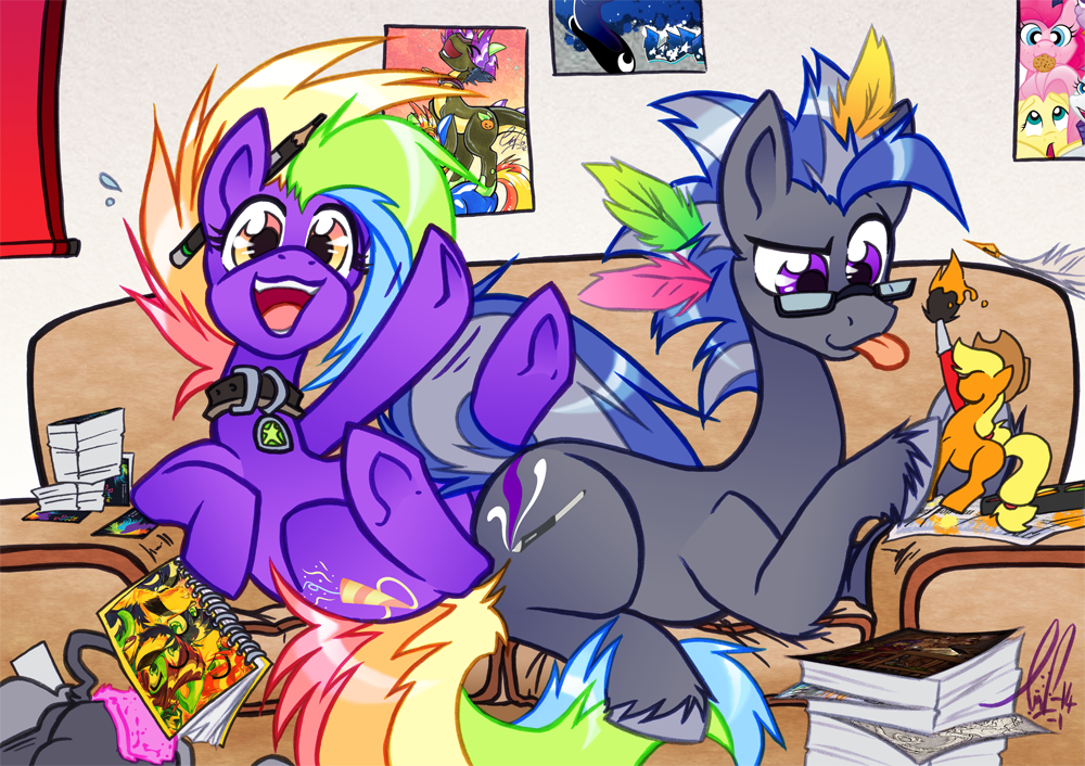 PonyCon 2014 Table: Quills, Sofas and Fine Arts!