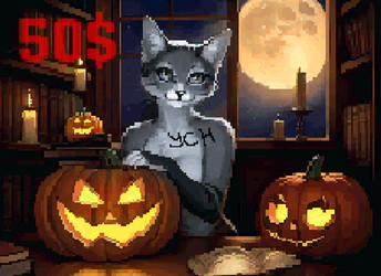 OPEN Animated YCH | Pixel Halloween animation