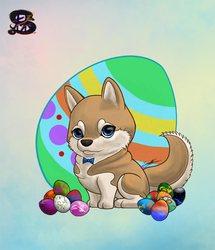 Keeper of the Eggs - Easter Egg Chibi Auction - Jeikobu