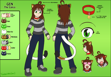 Gen the Calico Reference Sheet (Demi-Human)