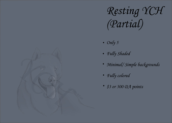  Resting Wolf/Husky YCH (5/5 available)