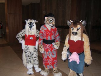 Furry Fiesta 2014 - Zig Zag, Shrag, and Rowan