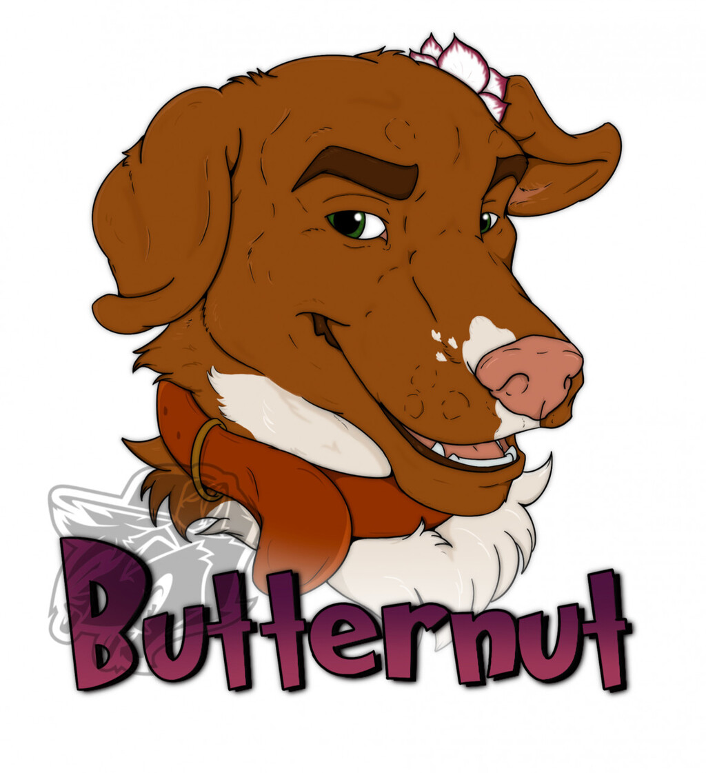 Butternut headshot badge