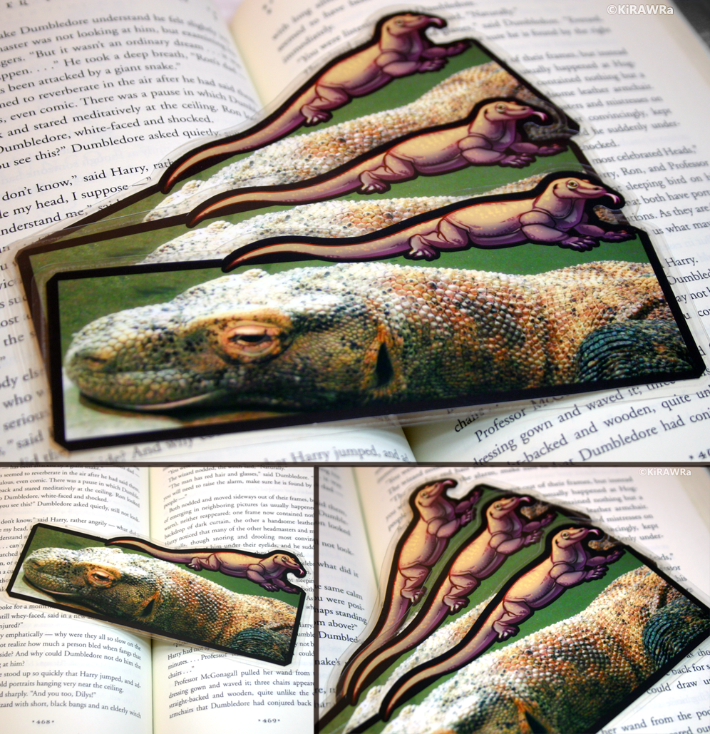 Komodo Dragon Companion Bookmark