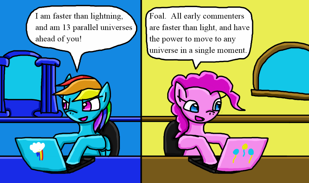 Rainbow And Pinkie Commenters Comic