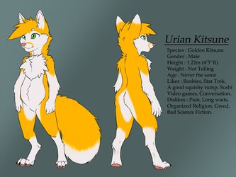 Reference Sheet - Urian Kitsune