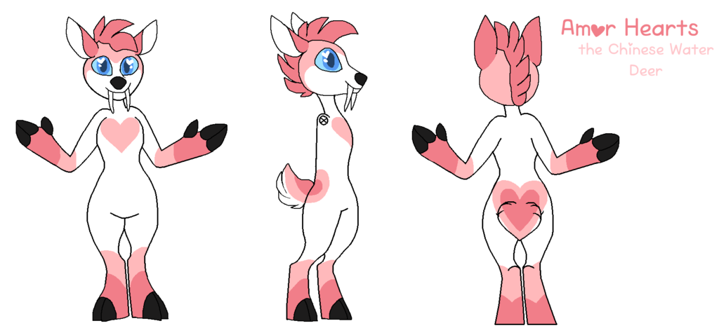 Amor Hearts' Fursuit Reference
