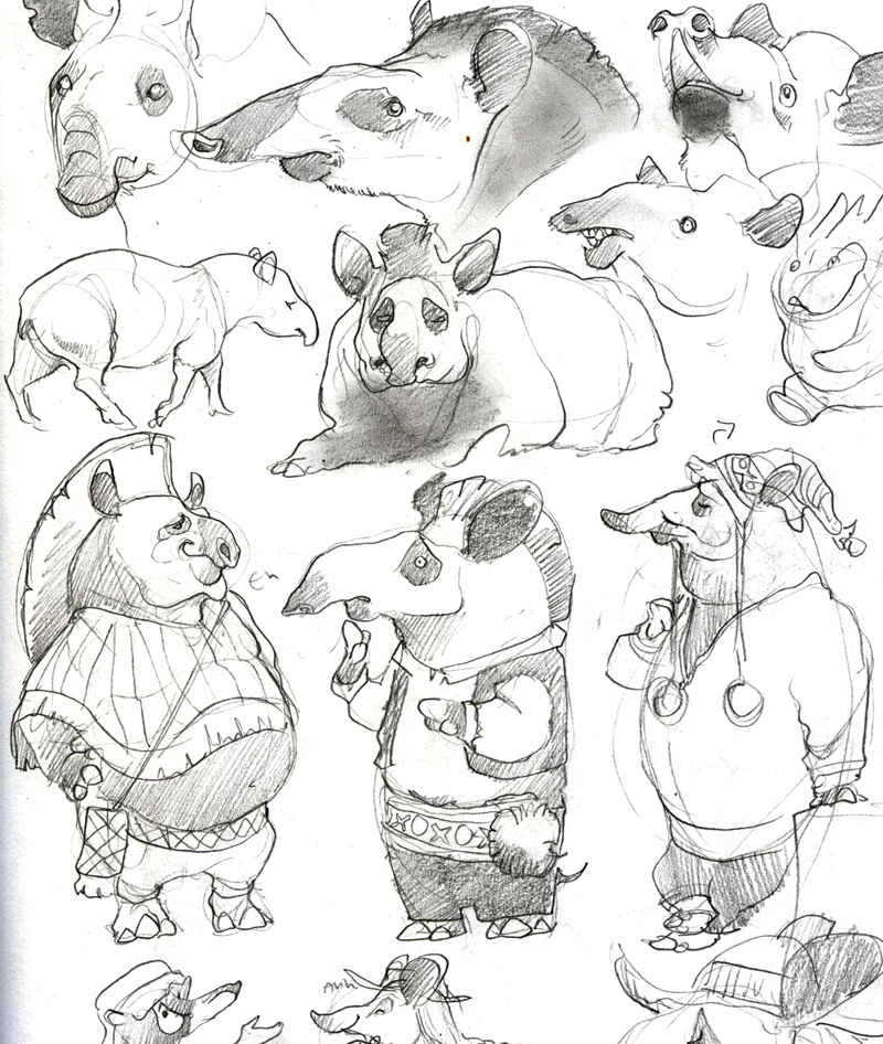 Tapir doodles