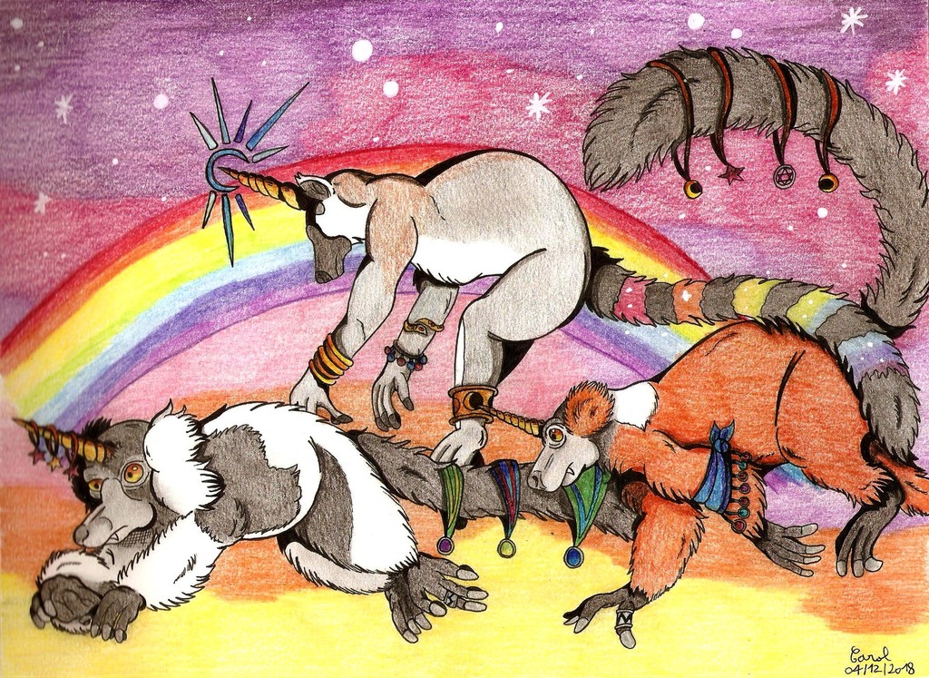 [Fantasy Lemurs] Rainbow unicorns squad