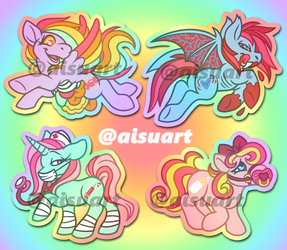 themed little pony stickers!