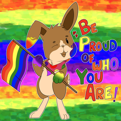 Pride Bunny! (Twitter Raffle!)